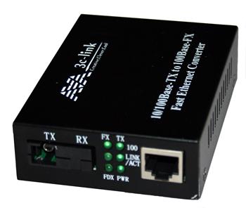 3C-Link 3C-WDM-100-53-20 optický WDM konvertor 10/100Mbs, SM, 20km,SC,TX 1550nm