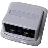 ABB Tango Datová zásuvka CAT5e 2xRJ45 do lištového rozvodu, bílá