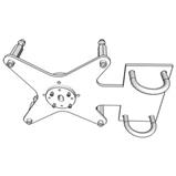 Anténní příruba pro flexibilní vlnovod, RAy, R120, 10/11 GHz