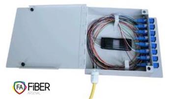 Box pro zakončení optických vláken pro 4 vlákna, kovový