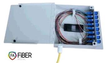 Box pro zakončení optických vláken pro 8 vláken, kovový