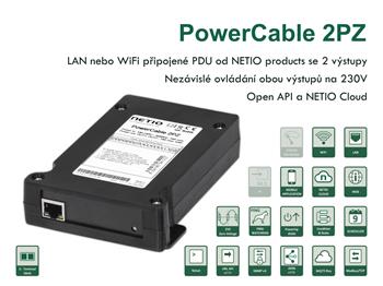 Chytré PDU NETIO PowerCable 2PZ