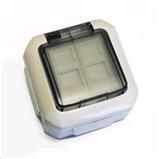 DATACOM Datová zásuvka UTP CAT6 2xRJ45 na omítku 45st. bílá