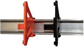 Držák na DIN lištu pro Mikrotik série hEX a hAP (porty dopředu)