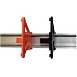 Držák na DIN lištu pro Mikrotik série hEX a hAP (porty dopředu)