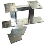 Držák příhradového stožáru - vrchní část - žár + 8x třmen k vinklu - odsazení 400mm