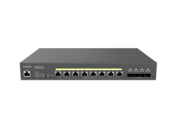 EnGenius ECS2512FP Multi-Gig Cloud Managed PoE Switch, 8x 2.5G port, 4x SFP+
