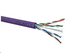 Instalační kabel Solarix CAT6 UTP LSOH, fialová