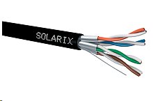 Instalační kabel Solarix CAT6A STP PE Fca 500m/cívka SXKD-6A-STP-PE