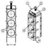 Kabelová příchytka FIMO sRF E 3x9 (3x8-9mm)