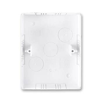 Krabička pod dvojzásuvku s pootočenou zdířkou o 45°