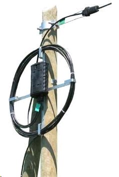 Kriz pro uložení rezervy kabelu na sloupu/kabelových šachtách