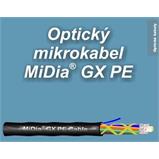 LT MiDia GX 24 vl. AW+, 2x12 vl./trub., OD 5,8 mm (6 el.), HDPE plášť