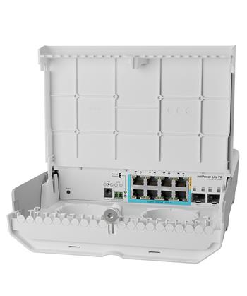 MikroTik netPower Lite 7R, CSS610-1Gi-7R-2S+OUT