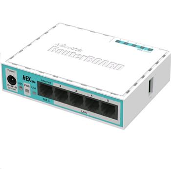 MikroTik RouterBOARD RB750r2, hEX lite, ROS L4, 5x LAN,