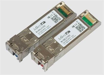 MikroTik SFP+ optický modul S+2332LC10D, SM, 10km, 10GB (10G T1270nm/R1330nm)