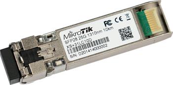 MikroTik SFP28 optický modul XS+31LC10D, 25Gbps, singlemode