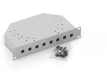 Optická vana, 10", 8x SC Simplex, černá