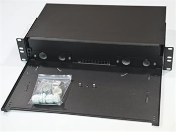 Optická vana, 2U, 19", výsuvná, bez čela