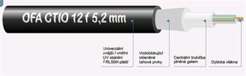 Optický kabel CTIO 12f, 5,2mm