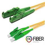Optický patchcord, 9/125, E2000/APC-LC/APC, SM, duplex, 10m