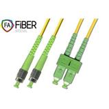 Optický patchcord, 9/125, SC/APC-FC/APC, SM, simplex, 10m