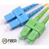 Optický patchcord, 9/125, SC/PC-SC/APC, SM, duplex, 3m