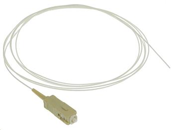 Optický pigtail, OM1, 62,5/125, LC/PC, MM, 900µm, 1m