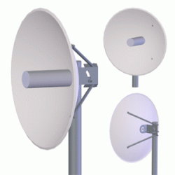 Parabol.anténa 18dBi, prům.44cm vč. Bleskojistky