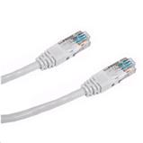 Patch cord UTP CAT5E 0.25m bílý