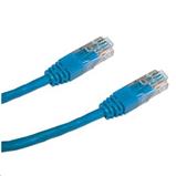Patch cord UTP CAT5E 0.25m modrý