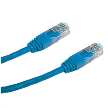 Patch cord UTP CAT5E 1m modrý