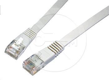 Patch kabel plochý CAT5E UTP LSOH 5m šedý