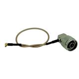 Pigtail MMCX male - N male, úhlový 90°, 250 mm