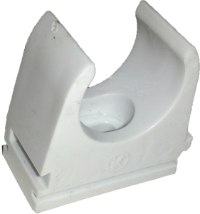 Příchytka trubky pr. 20 mm, světle šedá