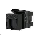 Rychlozařezávací keystone Solarix CAT6 UTP RJ45, černý