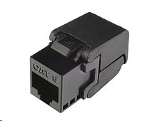 Samořezný keystone Solarix CAT6 UTP RJ45, černý