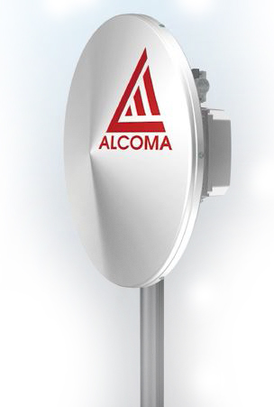 Spoj Alcoma AL10D MP165, 10 GHz, 77 Mbps, vč. antén 65cm