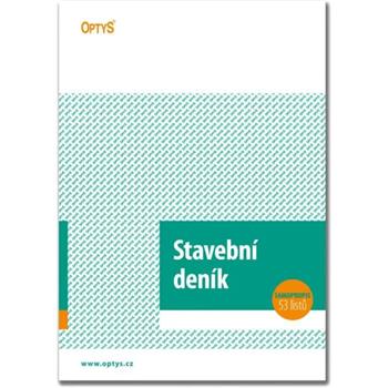 Stavební deník - A4, číslovaný, 53 listů