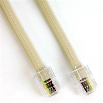 Telefonní patchcord RJ11, 2m