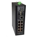 Tycon System TP-SW8GAT/24-SFP, průmyslový PoE+ switch, 8x 1G Ethernet, 2x SFP