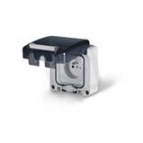 Venkovní zásuvka s víčkem SCAME PROTECTA IP66