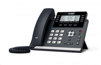 Yealink SIP-T43U IP tel., PoE, 3.7" 360x160 LCD, 21 prog.tl., GigE, 2x USB